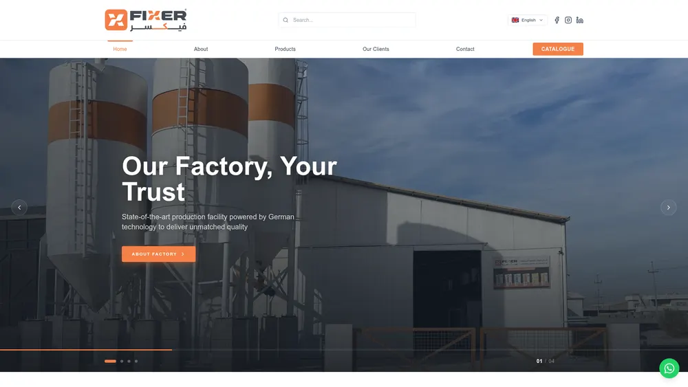 Fixer Chemicals website screenshot